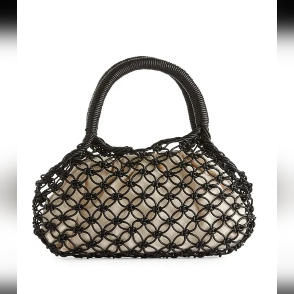 💖 Arket Leather and Canvas Knotted Macrame Handbag 💅🏻 - Picture 12 of 12
